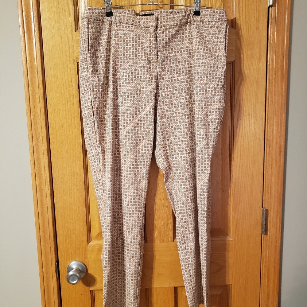Cynthia Rowley Women's Patterned Skinny Leg Dress Pants